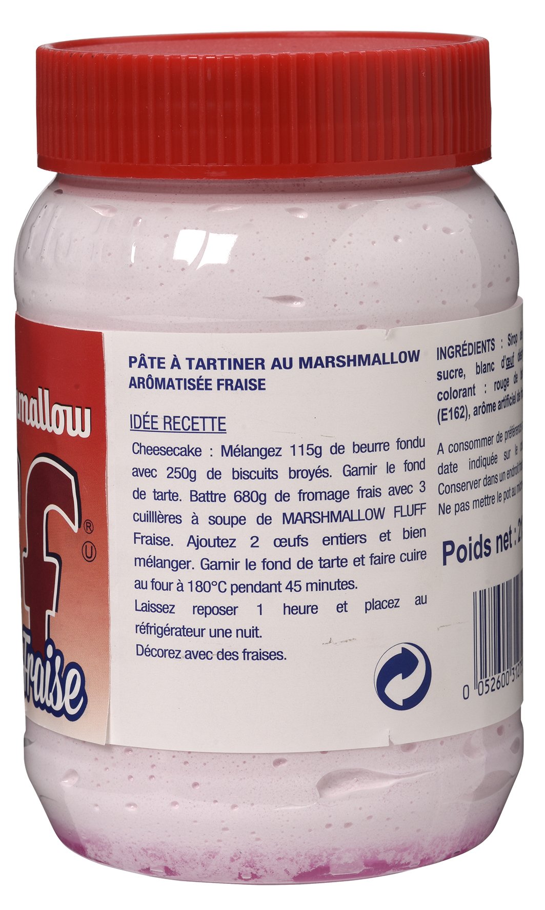 Fluff Marshmallow Spread Delicious Strawberry Flavor 7.5oz