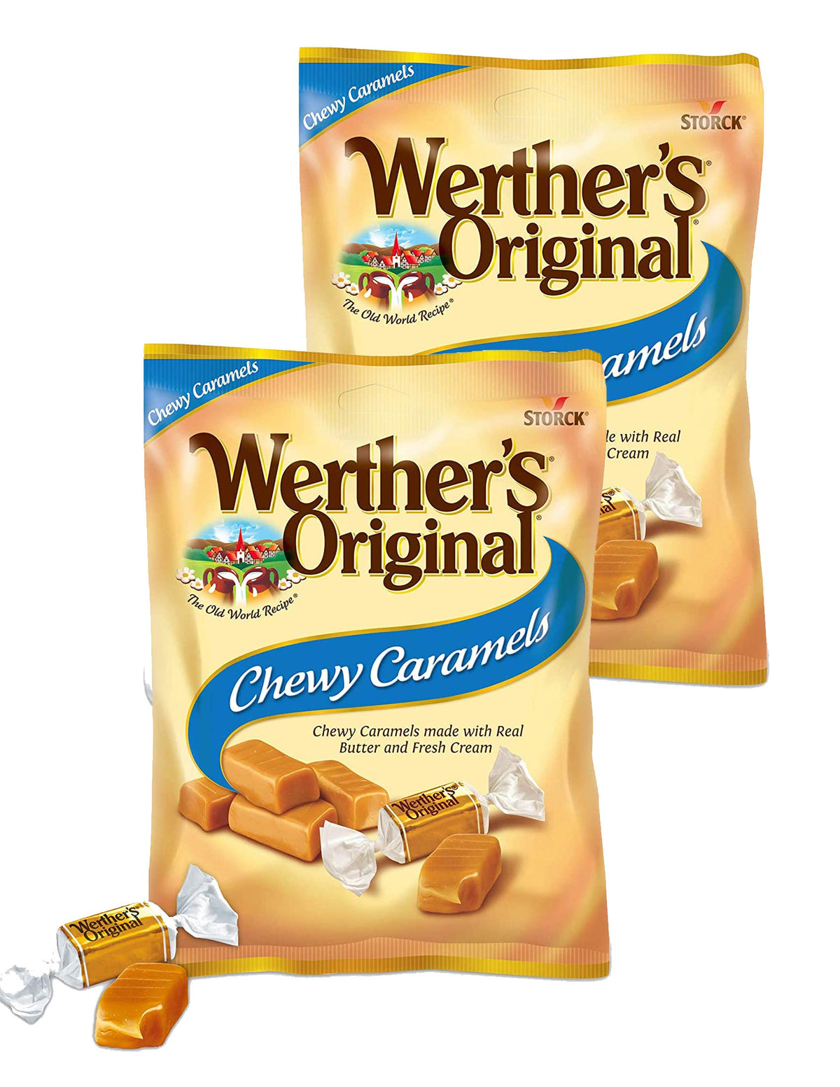 Werthers Original Chewy Caramels 2.4 oz (Pack of 2) Werther's Original
