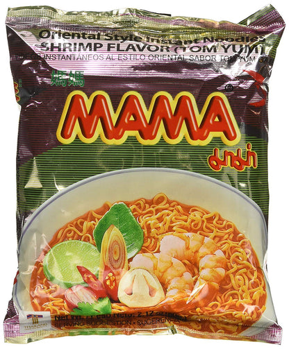 MAMA Tom Yum Shrimp Flavor Instant Ramen Noodle (Pack of 10)