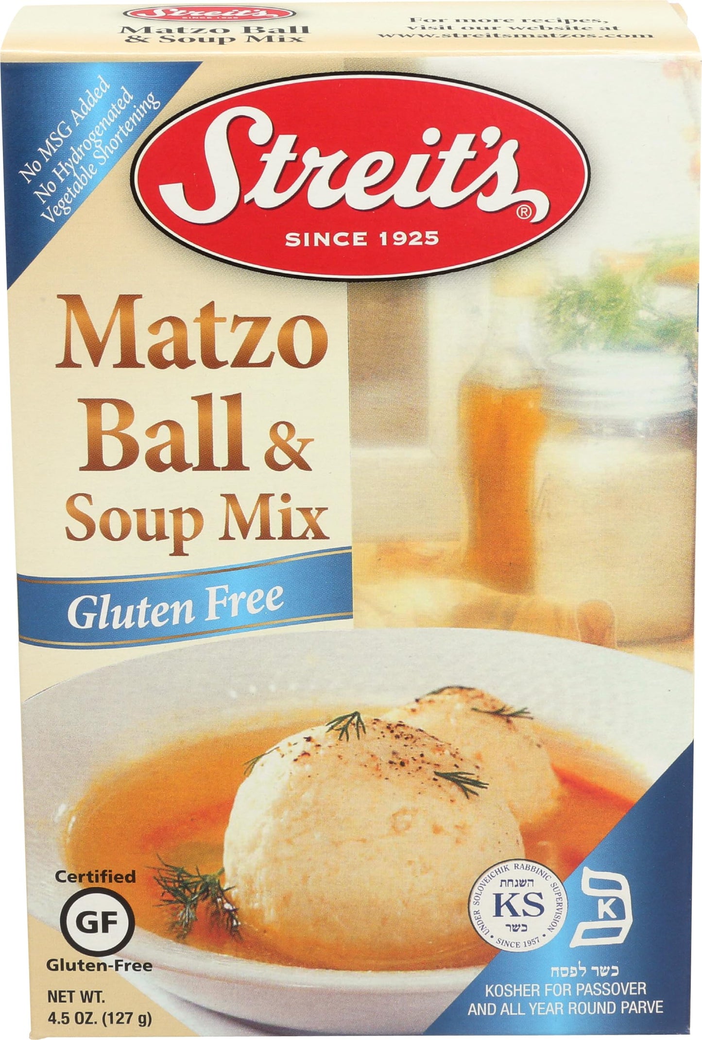 Streits, Mix Matzo Ball And Soup Gluten Free, 4.5 oz Streit's