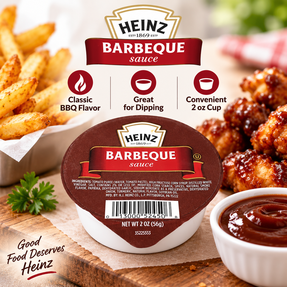 Heinz Barbecue Sauce Single Serve (60 Count, 2 oz Cups) Heinz