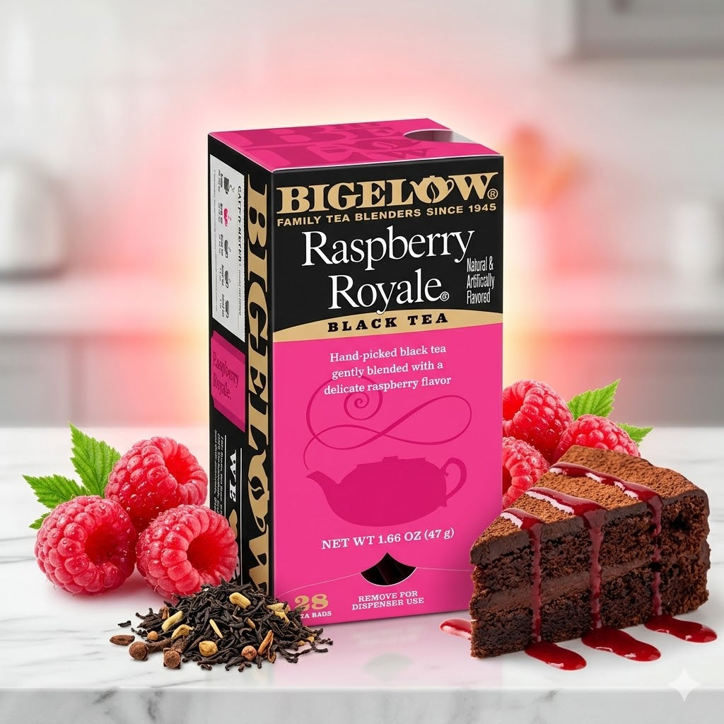 Bigelow Tea Black Tea Raspberry Royale Flavor Tea Bags All Natural Gluten Free28 ct Boxes 28 ct Boxes