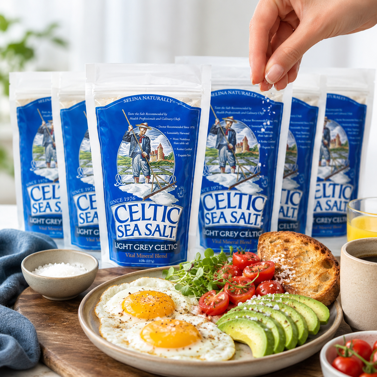 Celtic Sea Salt Light Grey Sea Salt Additive-Free Gluten-Free Non-GMO Verified Kosher Paleo-Friendly 1/2 lb