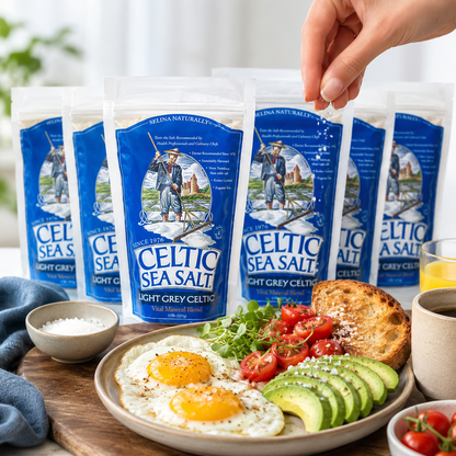 Celtic Sea Salt Light Grey Sea Salt Additive-Free Gluten-Free Non-GMO Verified Kosher Paleo-Friendly 1/2 lb