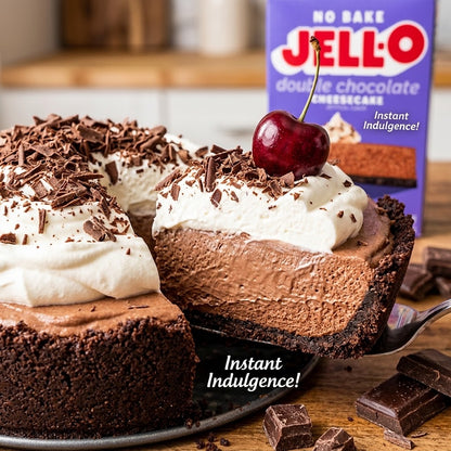 Jell-O No Bake Double Chocolate Cheesecake Mix - Makes 6 servings Jell-O
