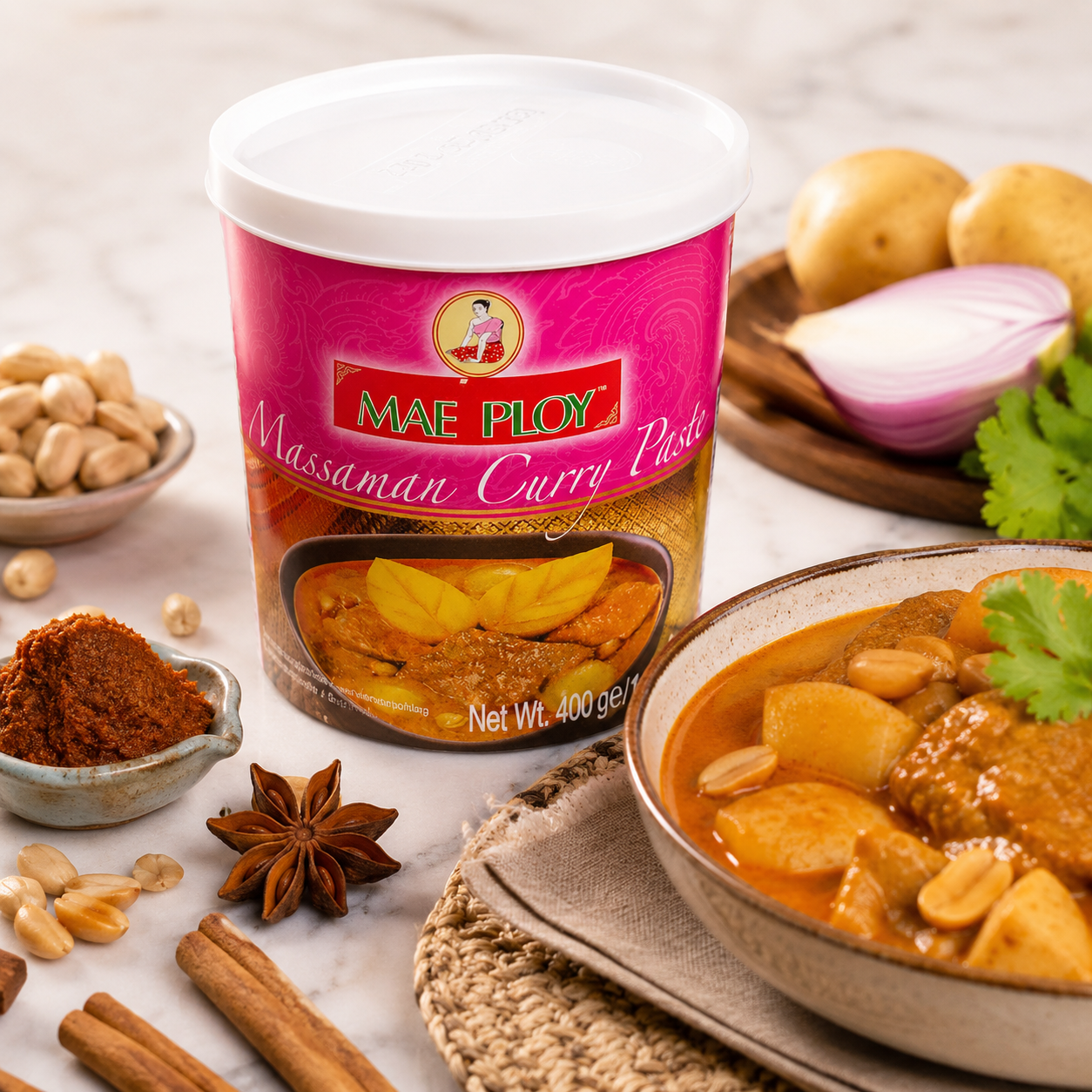 Mae Ploy Massaman Curry Paste - 400 grams