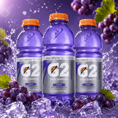Gatorade G2 Sports Drink Grape Low Calorie 20-oz Bottles