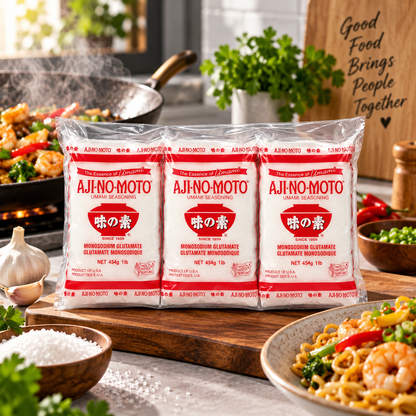 Ajinomoto MSG in Plastic Bag Umami Seasoning 454g / 1LB / 16 oz (Pack of 3) Ajinomoto