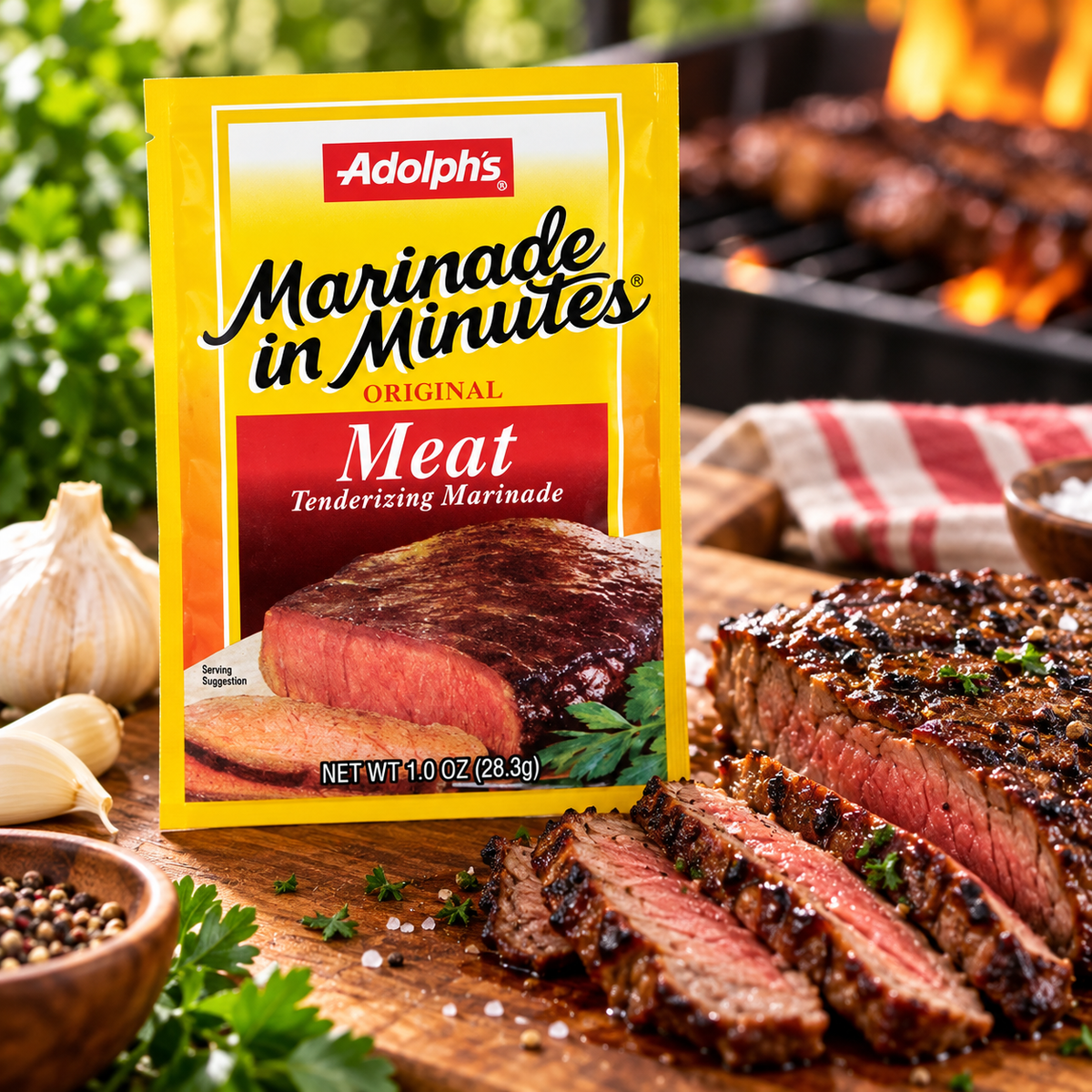Adolph's Adolph Original Meat Tenderizing Marinade, 1-Ounce (Pack of 8) Adolph's