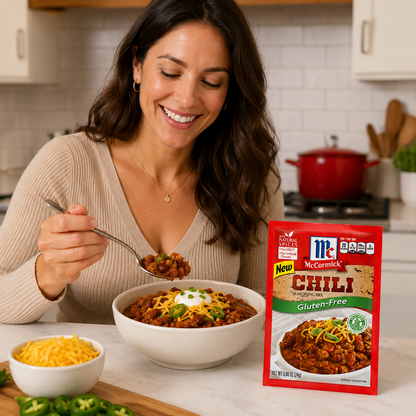 McCormick Gluten Free Chili Seasoning Mix 1 oz Packets (Pack of 4)