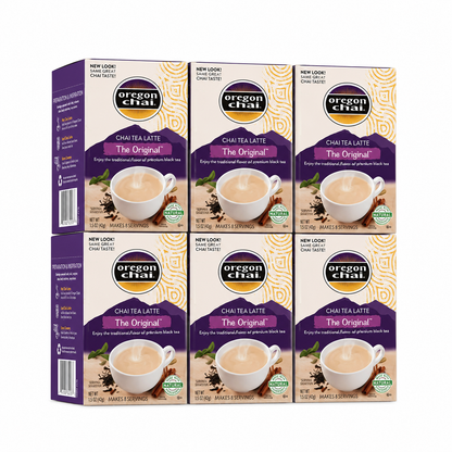Oregon Chai Original Chai Tea Latte Mix 8 packets per box