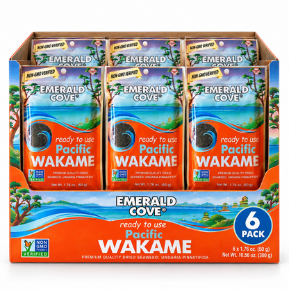 Emerald Cove Silver Grade Wakame (Dried Seaweed), 1.76-Ounce Bags (Pack of 6) Emerald Cove