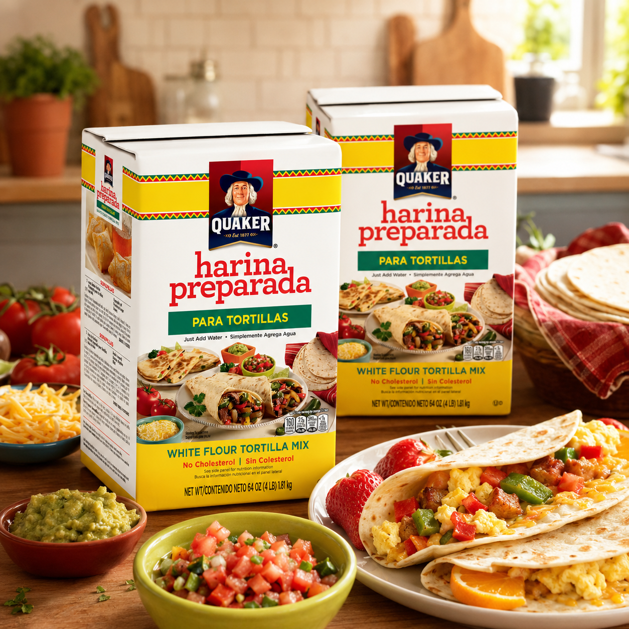 Quaker Harina Preparada para Tortillas Tortilla Flour 4 lb Bag