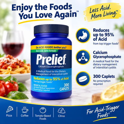 PRELIEF Acid Reducer Caplets Dietary Supplement, 300 Count (Pack of 2) Prelief