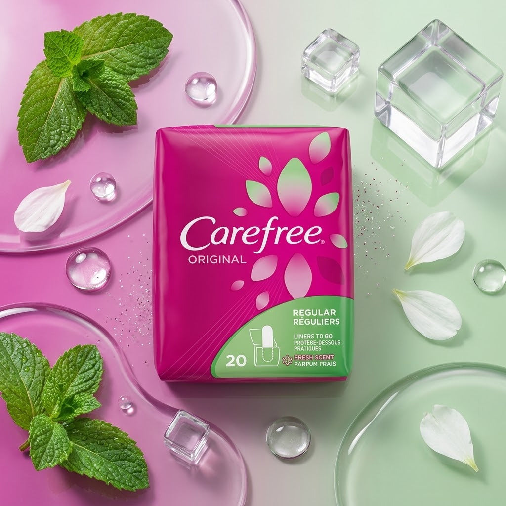 Carefree Original Regular Fresh Scent - 20 Liners (Pack of 4) Carefree
