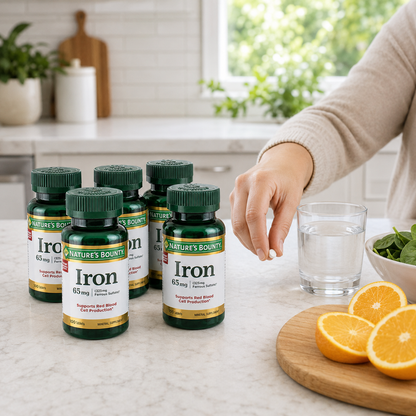 Nature's Bounty Iron Tablets Nutritional Supplement 65 mg 100 ct