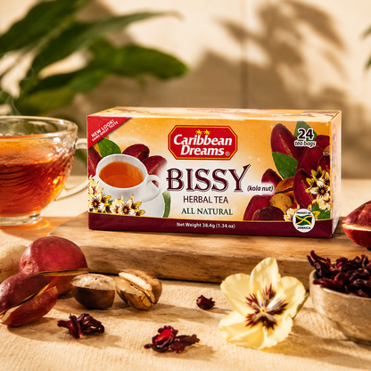 Caribbean Dreams Bissy Tea Kola Nut 24 Tea Bags