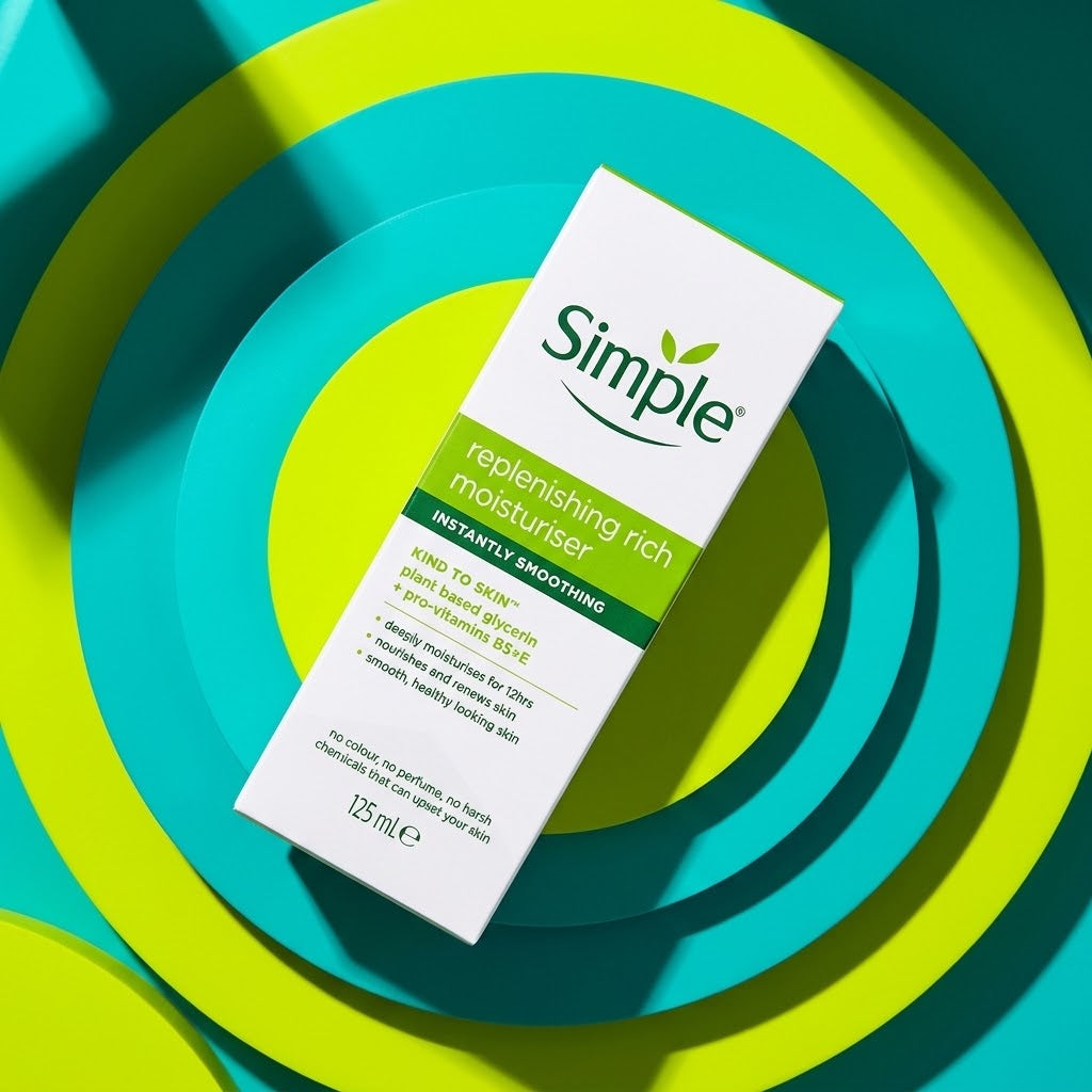6 x Simple Kind to Skin Replenishing Rich Moisturiser 125 mL Simple