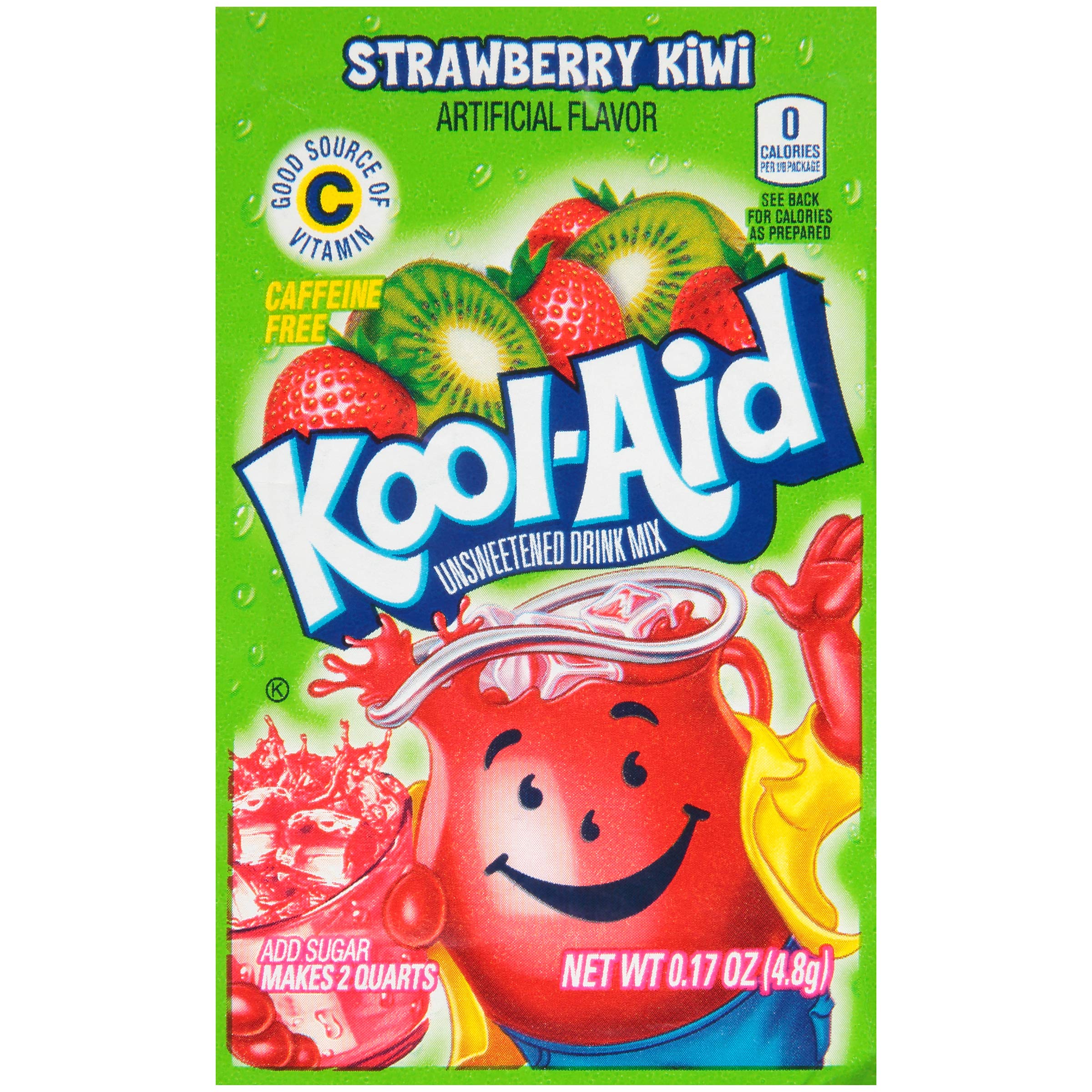Kool Aid Strawberry Kiwi Drink Mix, Makes 2 Quarts (96 Packets) Kool-Aid