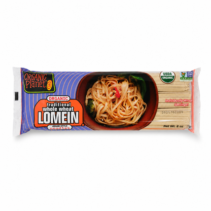 ORGANIC PLANET Whole Wheat Lo Mein Asian Stir-Fry Noodles 8 oz
