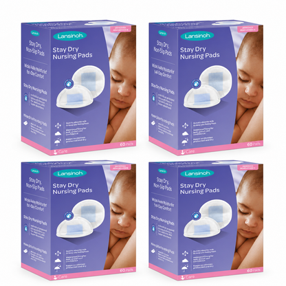 Lansinoh Nursing Pads Stay Dry 60 Each (Pack of 4)