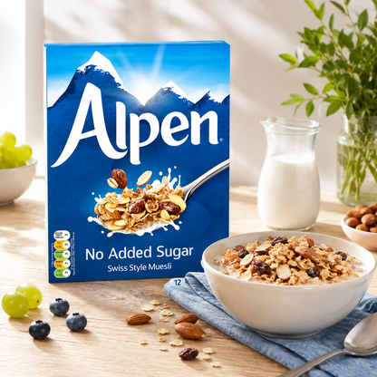 Alpen Muesli Cereal No Sugar Added 14 oz Boxes