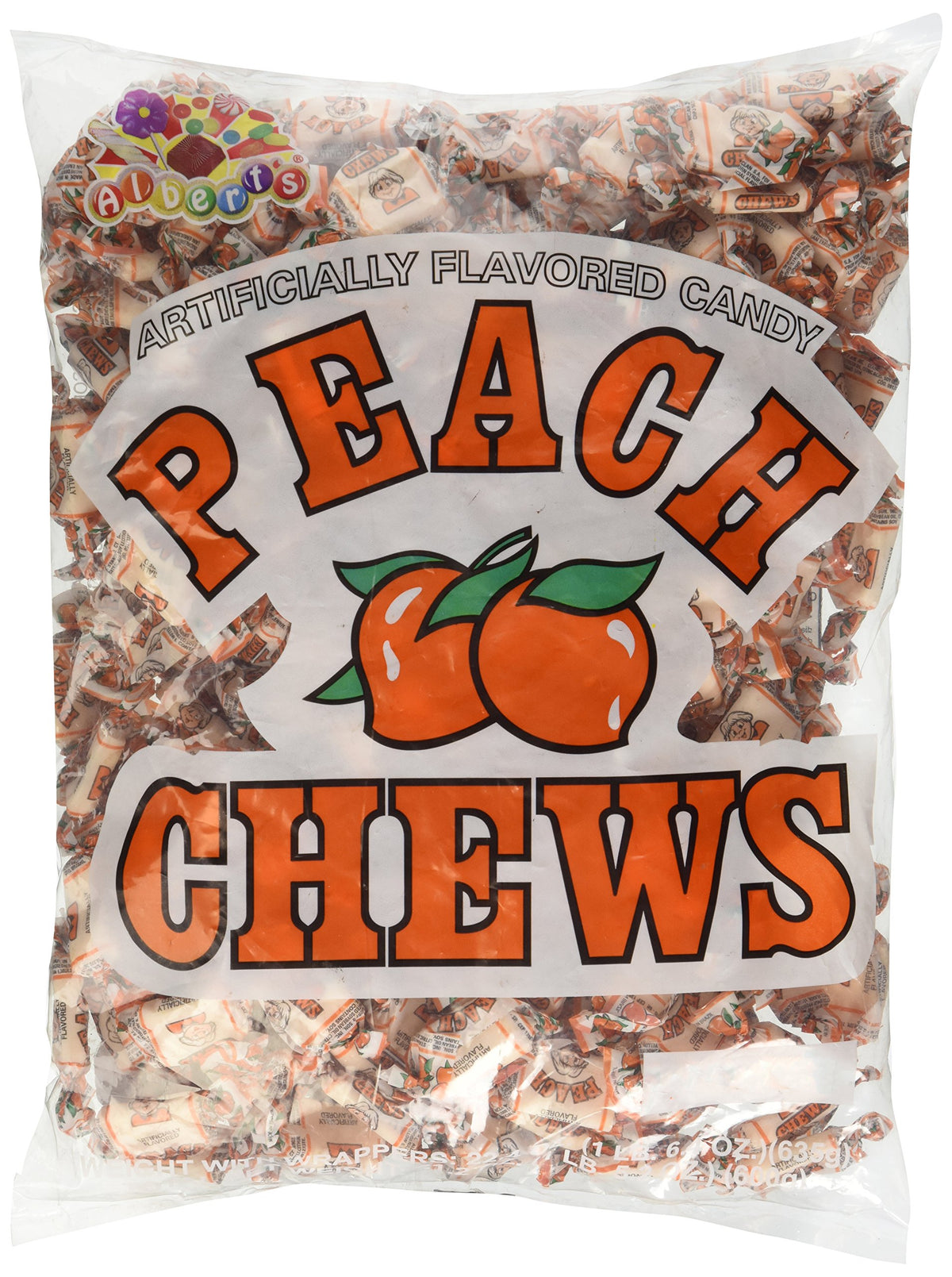 Albert's Peach Chews,0.01 oz, 240 Count Bag Albert's