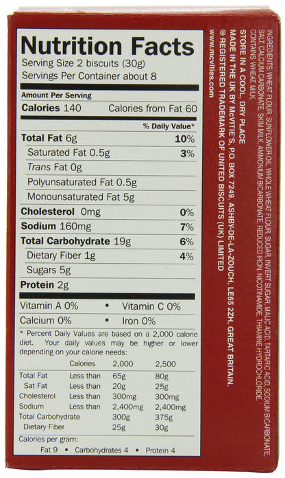 McVities Digestive Wheat Biscuits 8.8 Ounce