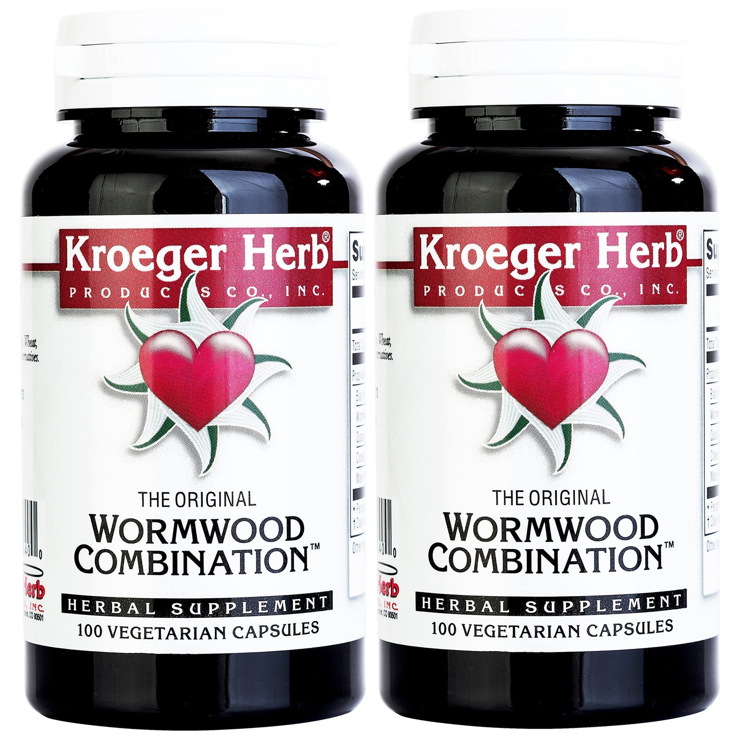 Kroeger Herb Herb Wormwood Combination Vegetarian Capsules 100 Count