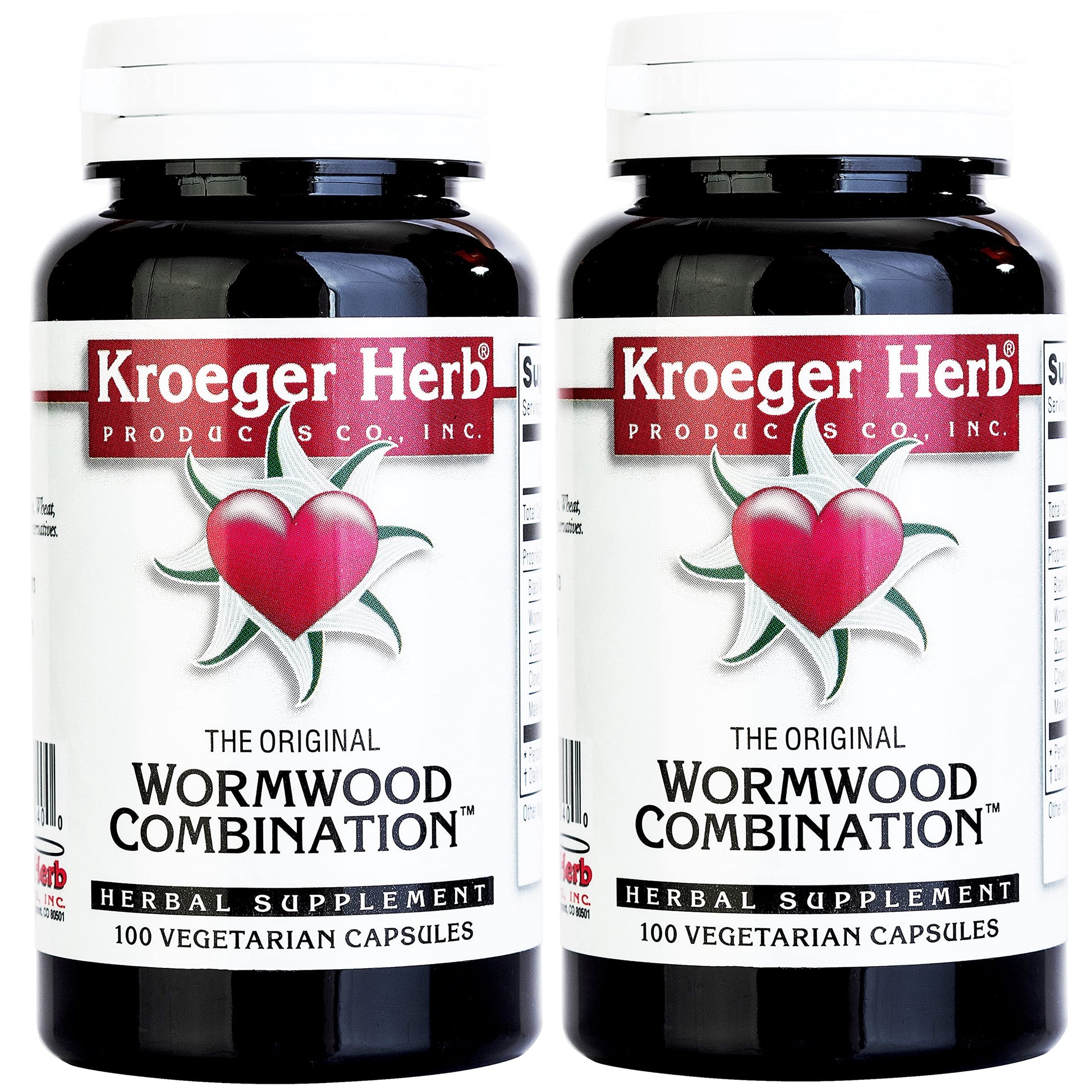 Kroeger Herb Herb Wormwood Combination Vegetarian Capsules 100 Count