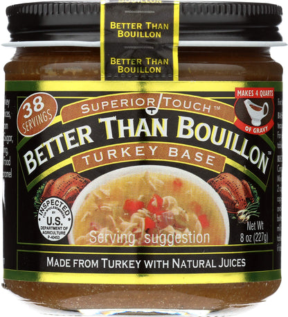 Better Than Bouillon Premium Turkey Base, Makes 38 Cups of Broth, 8 oz Better Than Bouillon