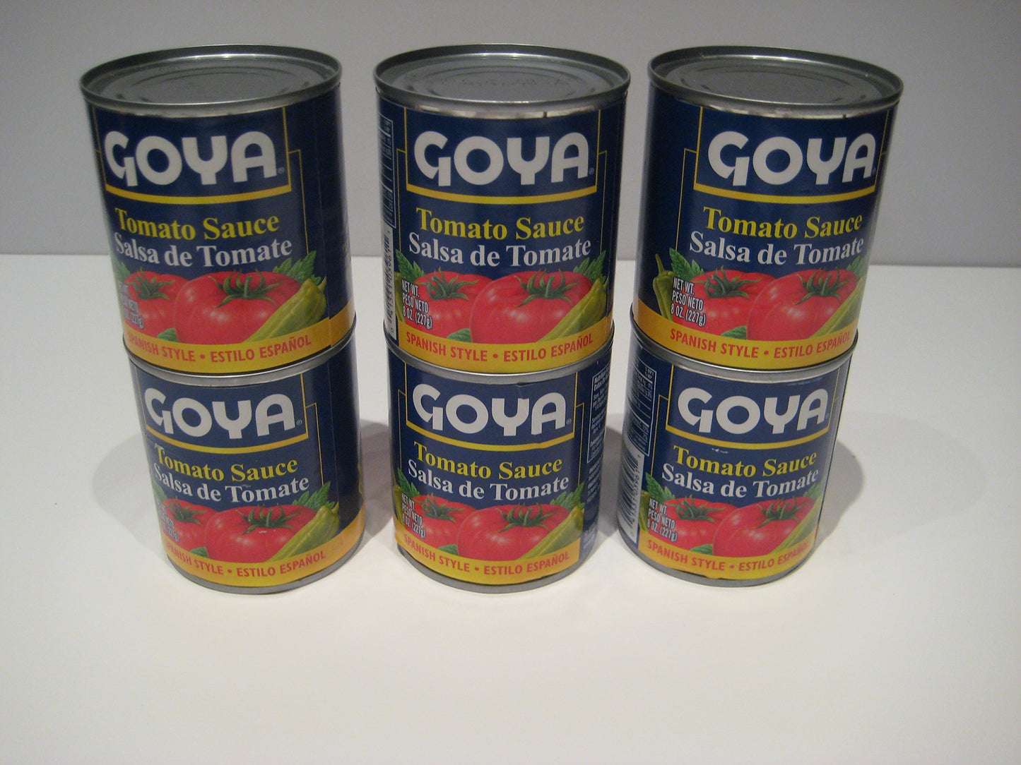 Goya Tomato Sauce "Salsa De Tomate" 8 oz Cans (Pack of 6) Bundle Goya