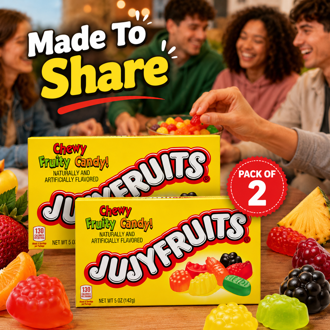 Jujyfruits Chewy Fruity Candies 5 oz