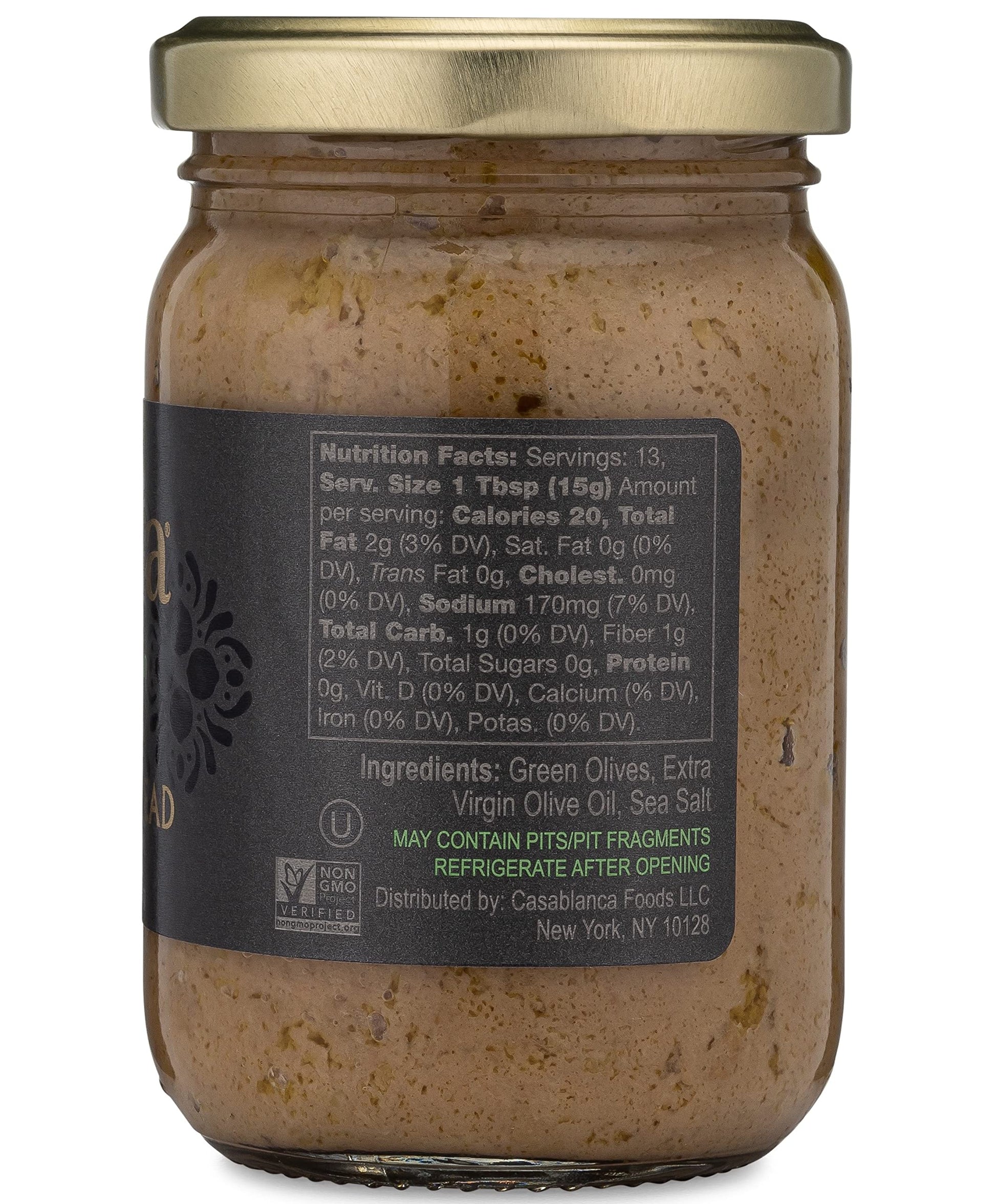 Mina Green Olive Tapenade Gourmet Spread Moroccan Olives 7 oz