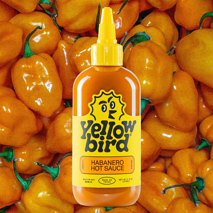 Yellowbird® Classic Habanero Hot Sauce 9.8 oz Medium Hot 2 Bottles Made in Texas