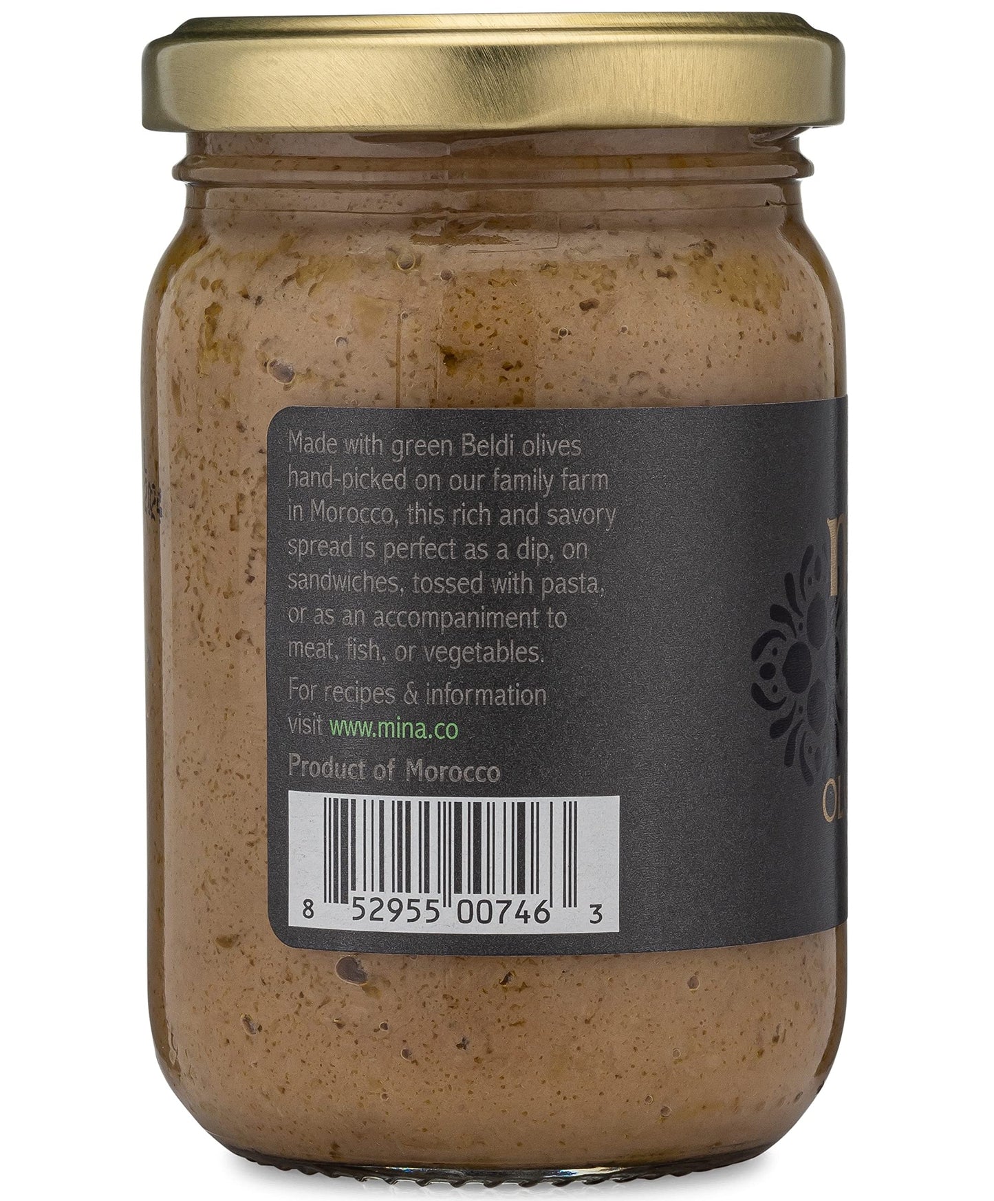 Mina Green Olive Tapenade Gourmet Spread Moroccan Olives 7 oz