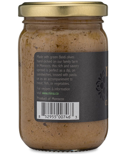 Mina Green Olive Tapenade Gourmet Spread Moroccan Olives 7 oz