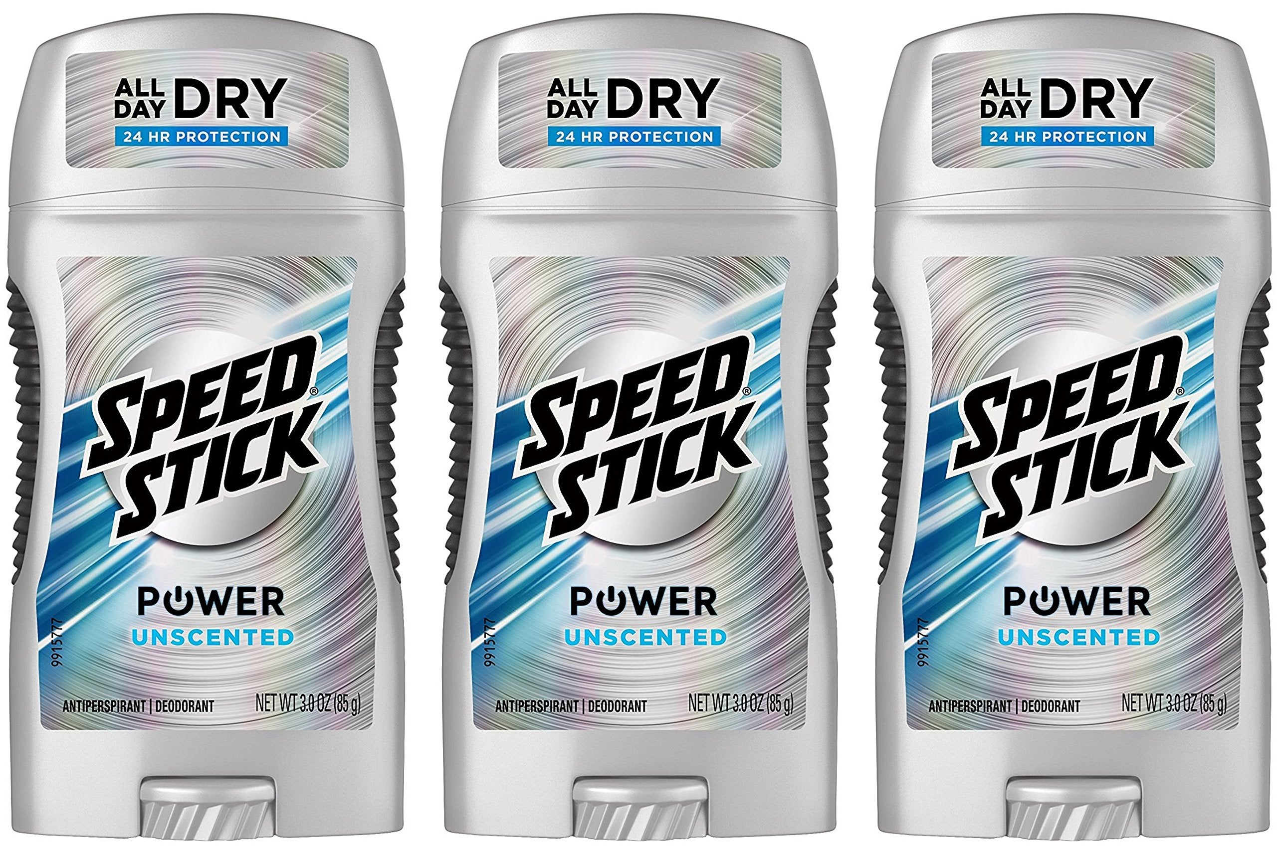 Speed Stick Anti Perspirant Deodorant Unscented 3 oz (Pack of 3)