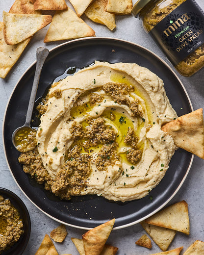 Mina Green Olive Tapenade Gourmet Spread Moroccan Olives 7 oz