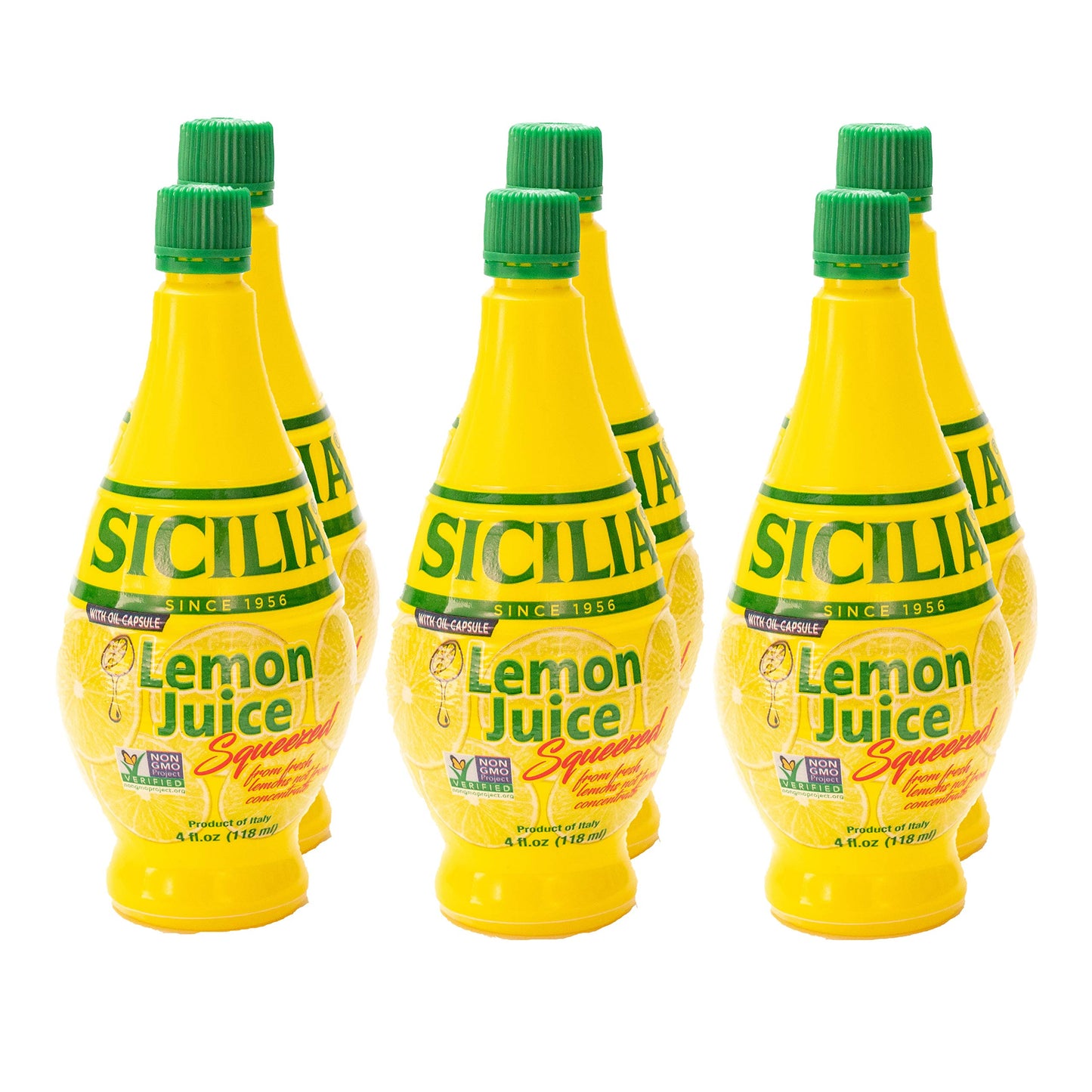 SICILIA Lemon Juice 4 Fl Oz (Pack of 6)