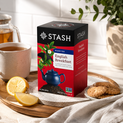 Stash Tea English Breakfast Tea, 20 Count (Pack of 6)