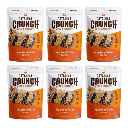 Catalina Crunch Maple Waffle Keto Cereal 9 oz (Pack of 6) Catalina Crunch