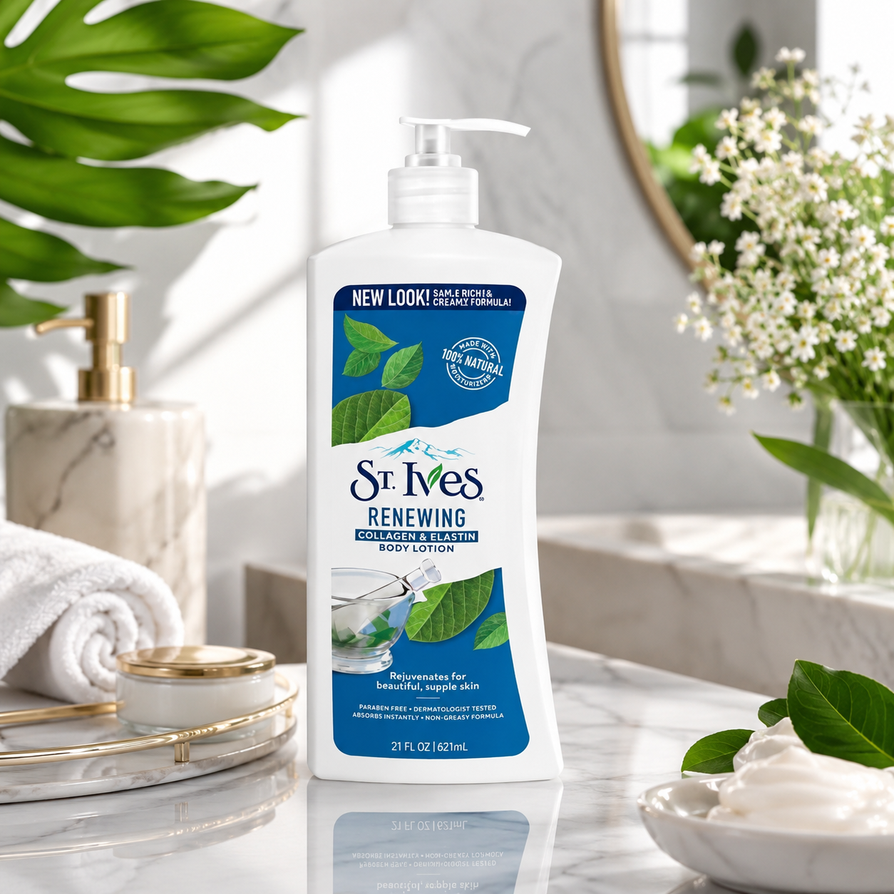 St. Ives Skin Renewing Body Lotion Collagen Elastin 21 oz (Pack of 3)