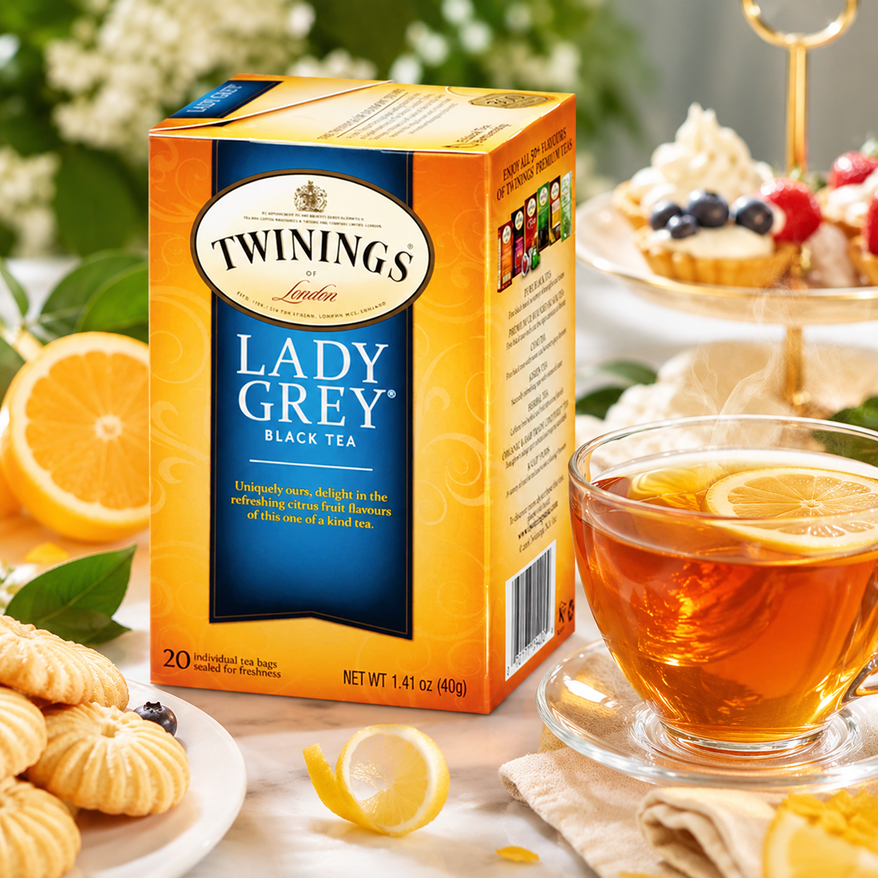 Twinings Lady Grey Black Tea 20 Tea Bags