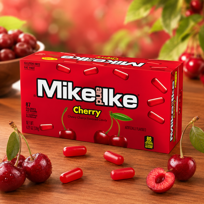 Mike and Ike Cherry Chewy Candies 0.78 oz Box (Pack of 24)