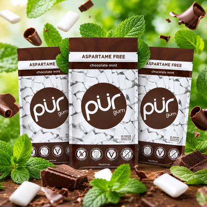 PUR Gum Chocolate Mint Sugar-Free Chewing Gum 2.72 oz