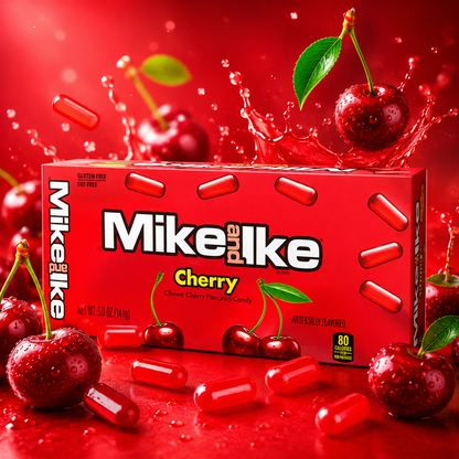 Mike and Ike Cherry Chewy Candies 0.78 oz Box (Pack of 24)