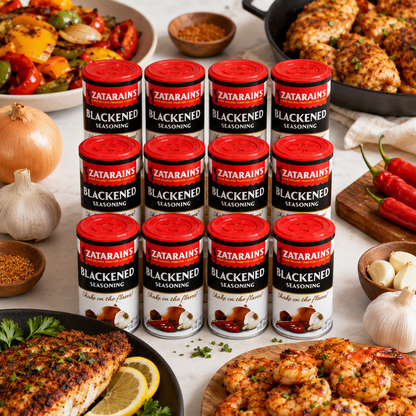 Zatarains Blackened Seasoning . shaker can 12 per case 3 oz