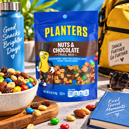 Planters Nuts & Chocolate M&M's, 6 oz Bags (Pack of 12) Planters