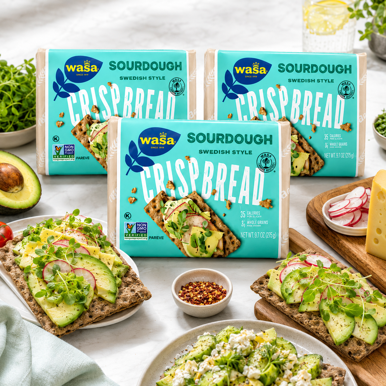 Wasa Sourdough Flatbread Crispbread 9.7 oz